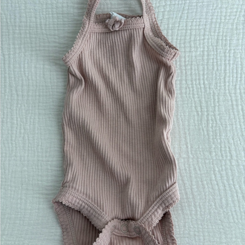 Jamie Kay Pink Ribbed Bodysuit One Piece